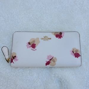 Coach floral wallet